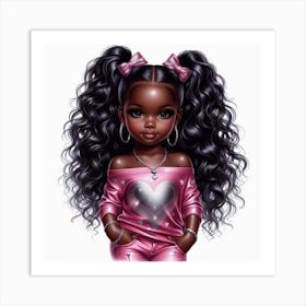 Little Black Girl 3 Art Print