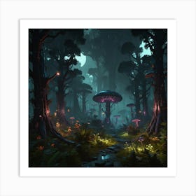 Dark Forest 20 Art Print