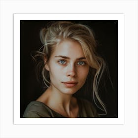 Portrait Of A Young Woman 7 Art Print