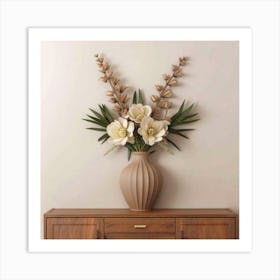 Floral Arrangement In A Vase Art Print