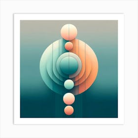 Abstract Spheres Art Print