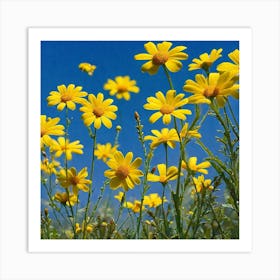 Yellow Daisies 3 Art Print