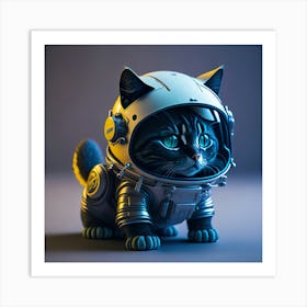 Cat Astronaut (58) Art Print