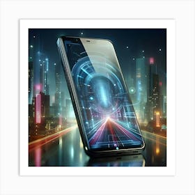 Futuristic Mobile Phone 3 Art Print