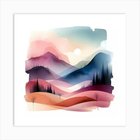 Landscape Painting 67 Art Print