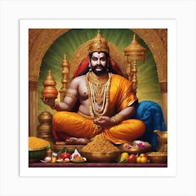 king mahabali illustration art 6 Art Print