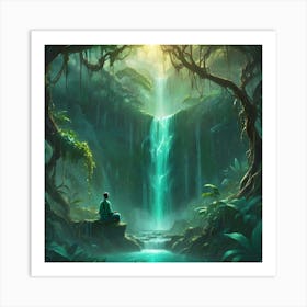 Meditation In The Jungle Art Print