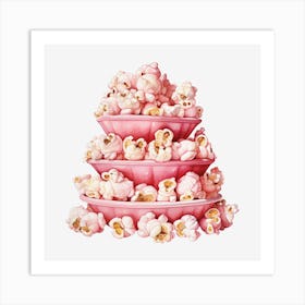 Pink Popcorn 16 Art Print