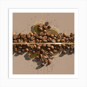 Coffee Beans Art Print