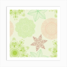 Hand Drawn Mandala Pattern 05 Art Print