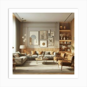 Modern Living Room 19 Art Print