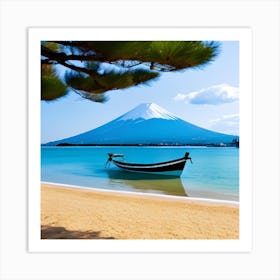 Mt Fuji And Beach Art Print