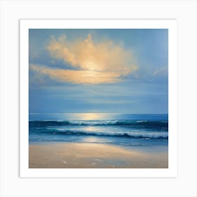 Sunset At The Beach 6 Art Print