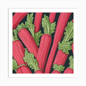 Rhubarb As A Logo (37) Art Print