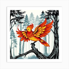 Firebird Art Print