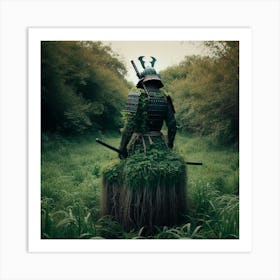 Samurai In The Grass Art Print