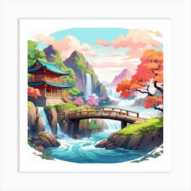 Asian Landscape Art Print