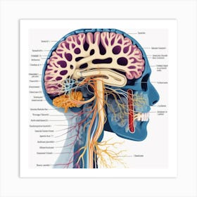 Anatomy Of The Human Head 2 Art Print