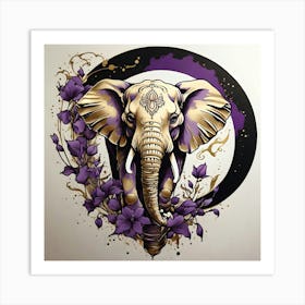 Elephant Tattoo Art Print