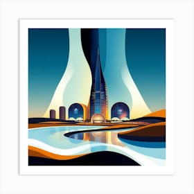 Bahrain City Art Print