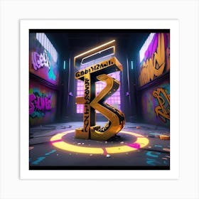 Graffiti - Letter E Art Print