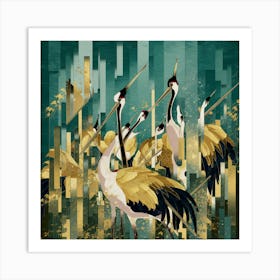 Cranes Art Print