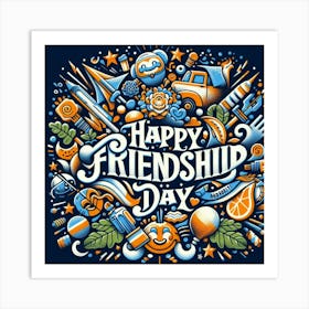 Happy Friendship Day 3 Art Print