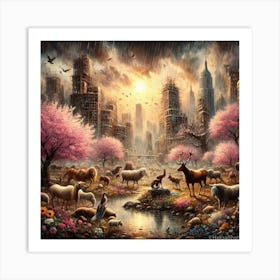 City Of Animals Art Print