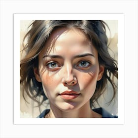 Portrait Of A Woman 26 Art Print