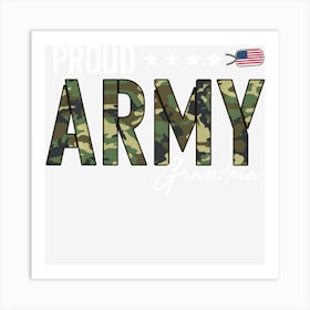 Ocp Proud Army Grandma For Grandmothers Of Soldiers Art Print