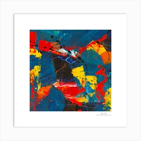 Contemporary art, modern art, mixing colors together, hope, renewal, strength, activity, vitality. American style.67 Art Print