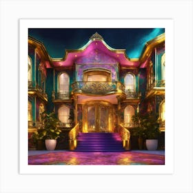 Palace At Night Art Print