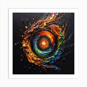 Eye Of Fire 3 Art Print