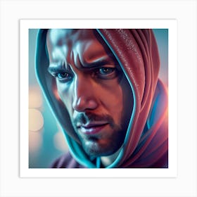 Man In Hoodie Art Print