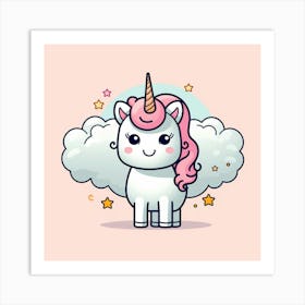 Cute Unicorn 89 Art Print