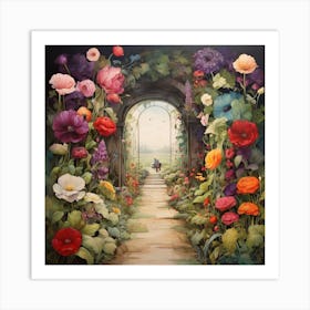 Garden Path 4 Art Print