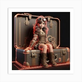 Steampunk Girl 31 Art Print