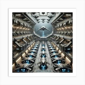 Gravity Piercer Drone Bay Focused Representation Converted Art Print