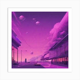 The Air Is Clean, But The Sky Is Purple Art Print