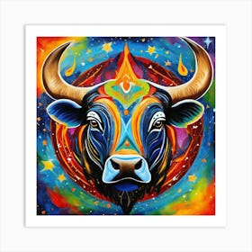 Bull Zodiac Art Print