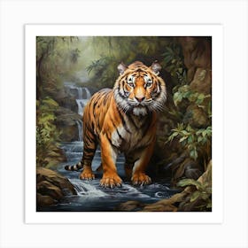 Tiger In The Jungle 1 Art Print