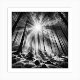 Dark Forest 4 Art Print