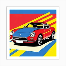 Urban Road Adventure in Pop Art Style Art Print