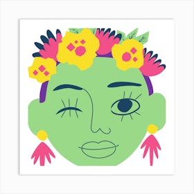 Mexican Face Art Print