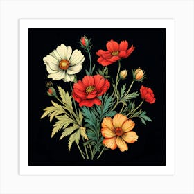 Bouquet Of Flowers 8 Art Print