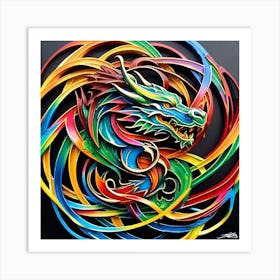 Celtic Dragon 2 Art Print