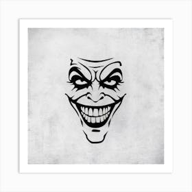 Joker Face Art Print