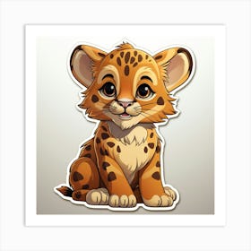 Cheetah Cub 18 Art Print