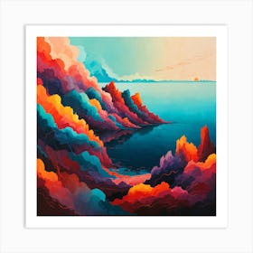 'Azure Sky' Art Print