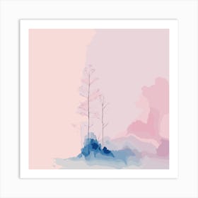 Abstract Watercolor Painting 1 Art Print